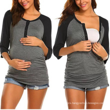 Amazon Best Selling Spring/Summer Pregnant Clothes Wear online Maternity Clothing